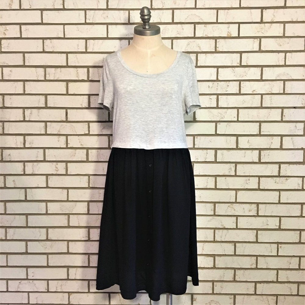 Cupio Grey/Black Dress - Size L